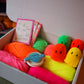 XL Ghost Garland Pom Pom DIY Kit - Neon - Makes at least 18 ghosts!