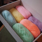 XL Ghost Garland Pom Pom DIY Kit - Pastel - Makes at least 18 Ghosts!