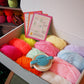 XL Ghost Garland Pom Pom DIY Kit - Neon & Pastel - Makes at least 12 ghosts!