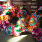 Rainbow Pom Pom Tinsel Wreath