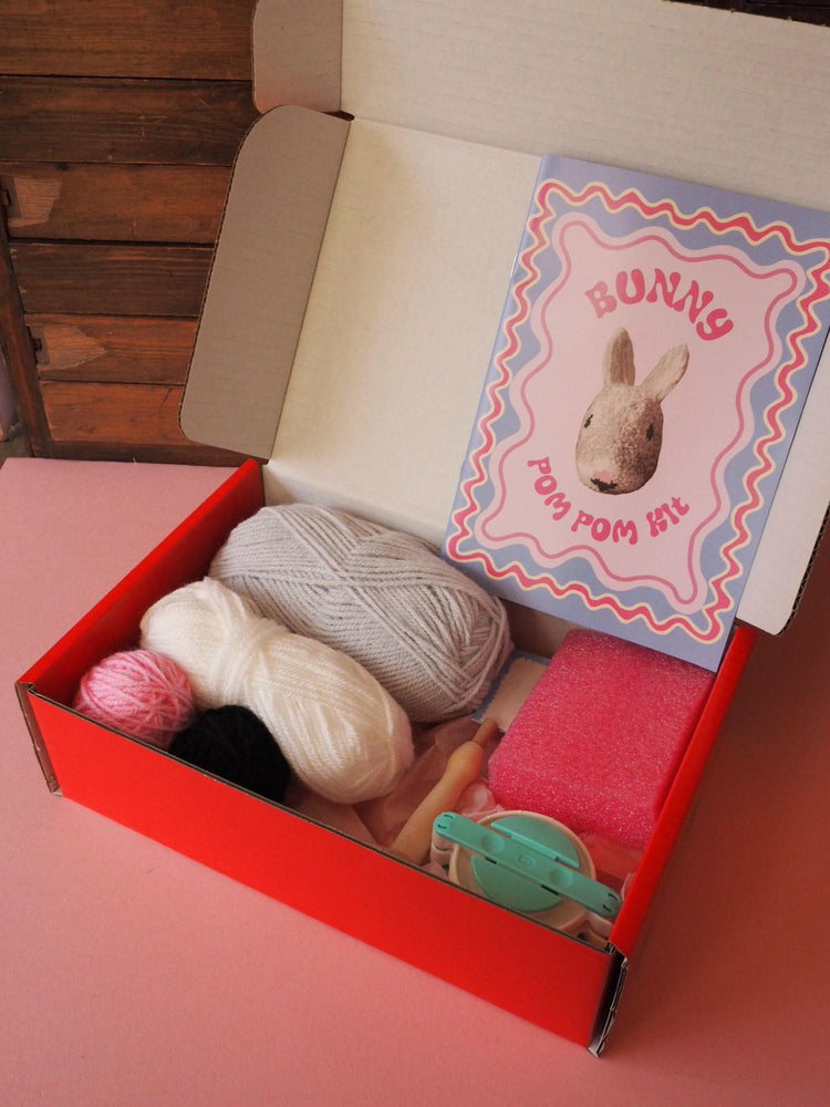 Bunny Pom Pom DIY Kit - Advanced Pom Pom Craft Kit