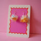 Mini Tinsel Earrings Sample Sale - Iridescent & Pastel Yellow