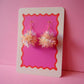 Mini Tinsel Earrings Sample Sale - Yellow