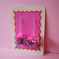 Mini Tinsel Earrings Sample Sale - Pink & Silver