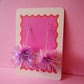 Mini Tinsel Earrings Sample Sale - Pastel Pink & Lilac