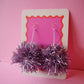 Tinsel Earrings Sample Sale - Dusty Lilac