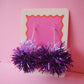 Tinsel Earrings Sample Sale - Lilac & Purple