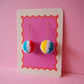 Beach Ball Pom Pom Earrings Sample Sale