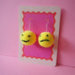 :) :( Pom Pom Earrings Sample Sale