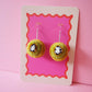 Kiwi Pom Pom Earrings Sample Sale