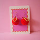 Apple Pom Pom Earrings Sample Sale
