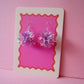 Mini Tinsel Earrings Sample Sale - Lilac