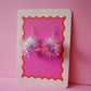 Mini Tinsel Earrings Sample Sale - Iridescent & Lilac