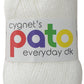 White Acrylic Yarn DK 100g- Pato Cygnet Yarns