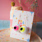 Fun Halloween Eyeball Earrings - Candy Pink & Fluorescent Yellow