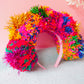 Tinsel Jewel Rainbow Pom Pom Headband