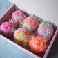 Pastel Tinsel Bauble Decorations