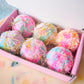 Mini Pastel Tinsel Bauble Decorations