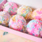 Mini Pastel Tinsel Bauble Decorations