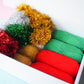 Giant Tinsel Wreath Kit - Colour choices