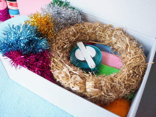 Giant Tinsel Wreath Kit - Colour choices