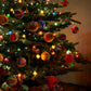 Rainbow Tinsel Pom Pom Bauble Decorations