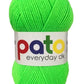 Neon Green acrylic yarn DK 100g Cygnet