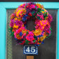 Giant Tinsel Pom Pom Wreath Kit - Colour choices