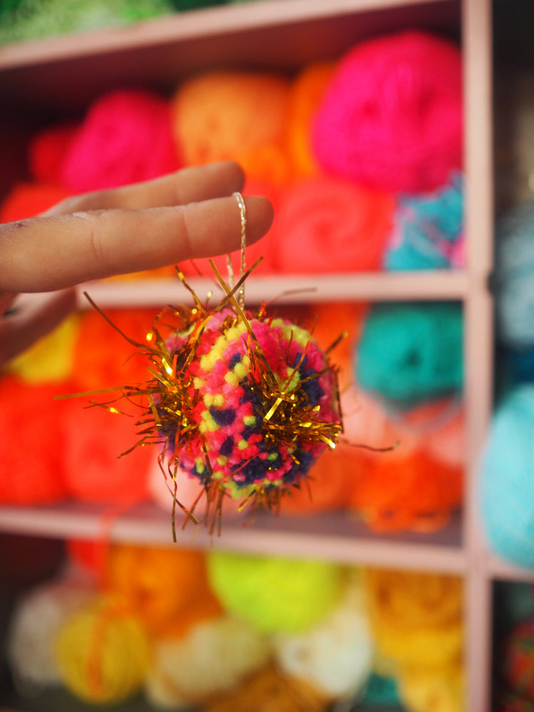 MINI Tinsel Bauble Decorations