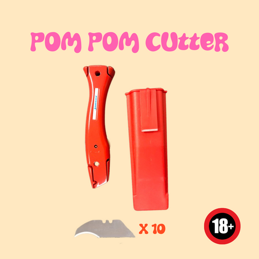 Bright Red Pom Pom Cutter