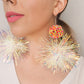 Iridescent Confetti Statement Earrings