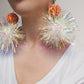 Iridescent Confetti Statement Earrings