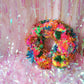 Giant Tinsel Pom Pom Wreath Kit - Colour choices