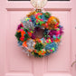 XL Tinsel Pom Pom Wreath Kit - Colour choices