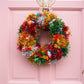 Giant Tinsel Pom Pom Wreath Kit - Colour choices