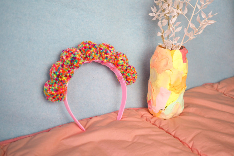 Confetti Pom Pom Headband