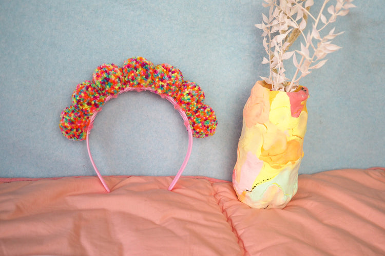 Confetti Pom Pom Headband