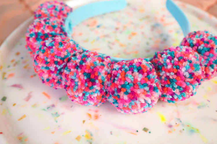 Pom Pom Confetti Headband