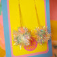 Mini Pastel Rainbow Tinsel Earrings
